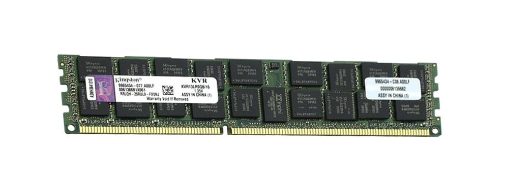 KVR13LR9Q8/16 Kingston 16GB PC3-10600 DDR3-1333MHz ECC Registered CL9 240-Pin DIMM 1.35V Low Voltage Quad Rank Memory Module