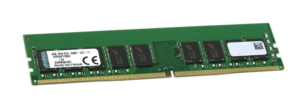KVR24E17S8/8 Kingston 8GB PC4-19200 DDR4-2400MHz ECC Unbuffered CL17 288-Pin DIMM 1.2V Single Rank Memory Module