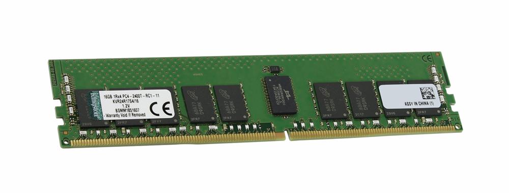 KVR24R17S4/16 Kingston 16GB PC4-19200 DDR4-2400MHz Registered ECC CL17 288-Pin DIMM 1.2V Single Rank Memory Module