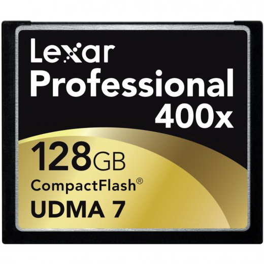 LCF128CTBNA400 Lexar 128GB 400x UDMA CompactFlash (CF) Memory Card