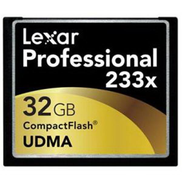 LCF32GCRBNA233 Lexar Professional 32GB 233x CompactFlash (CF) Memory Card