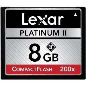 LCF8GBBSBNA2002 Lexar Platinum II 8GB 200x CompactFlash (CF) Memory Card