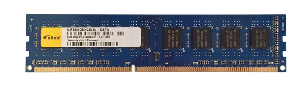 M2F8G64CB8HC5N-DI Elixir 8GB DDR3 PC12800 Memory