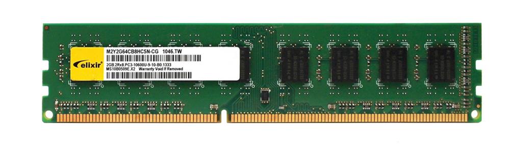 M2Y2G64CB8HC5N-CG Elixir 2GB PC3-10600 DDR3-1333MHz non-ECC Unbuffered CL9 240-Pin DIMM Dual Rank Memory Module