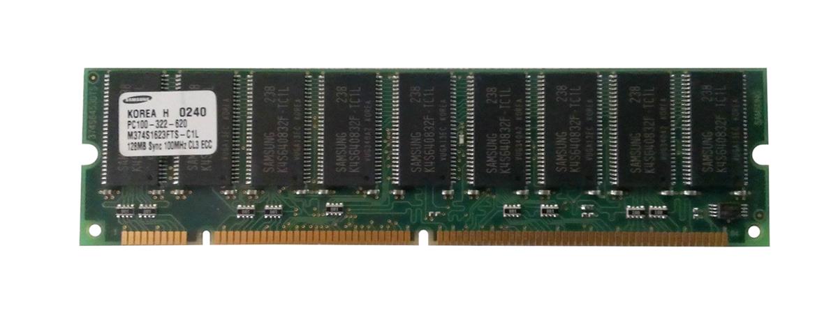 M374S1623FTS-C1L Samsung 128MB PC100 100MHz ECC Unbuffered CL3 168-Pin DIMM Memory Module