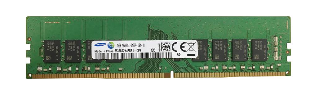 M378A2K43BB1-CPB Samsung 16GB PC4-17000 DDR4-2133MHz non-ECC Unbuffered CL15 288-Pin DIMM 1.2V Dual Rank Memory Module