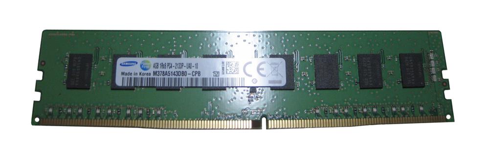 M378A5143DB0-CPB Samsung 4GB PC4-17000 DDR4-2133MHz non-ECC Unbuffered CL15 288-Pin DIMM 1.2V Single Rank Memory Module