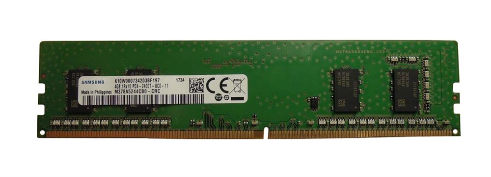M378A5244CB0-CRC Samsung 4GB PC4-19200 DDR4-2400MHz non-ECC Unbuffered CL17 288-Pin DIMM 1.2V Single Rank Memory Module
