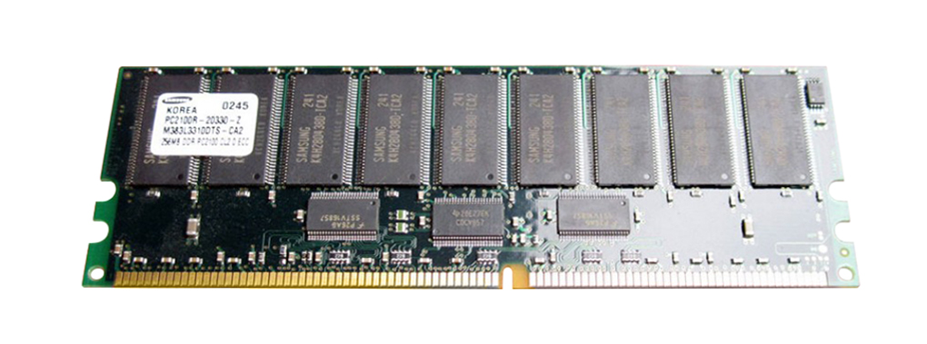 M383L3310DTS-CA2 Samsung 256MB PC2100 DDR-266Mhz Registered ECC CL2.5 184-Pin DIMM 2.5V Memory Module
