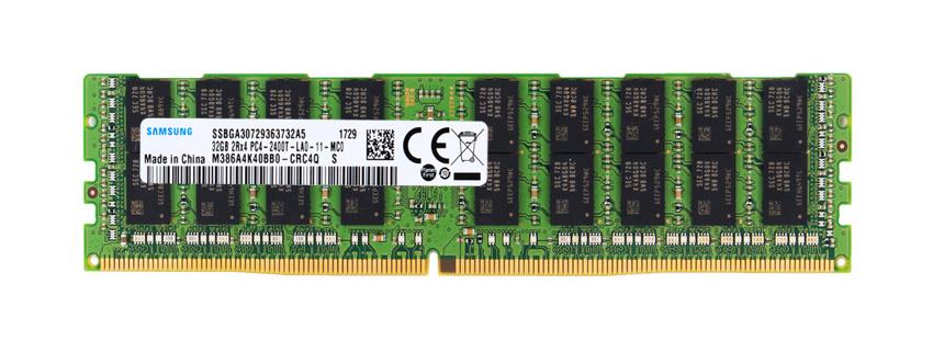 M386A4K40BB0-CRC4Q Samsung 32GB PC4-19200 DDR4-2400MHz Registered ECC CL17 288-Pin Load Reduced DIMM 1.2V Dual Rank Memory Module