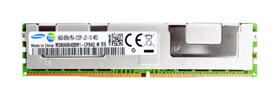 M386A8K40BM1-CPB4Q Samsung 64GB PC4-17000 DDR4-2133MHz Registered ECC CL15 288-Pin Load Reduced DIMM 1.2V Quad Rank Memory Module