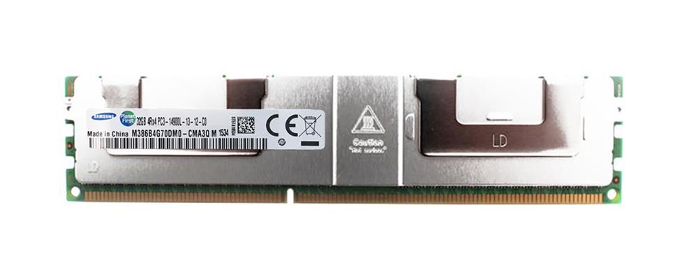 M386B4G70DM0-CMA3Q Samsung 32GB PC3-14900 DDR3-1866MHz ECC Registered CL13 240-Pin Load Reduced DIMM Quad Rank Memory Module