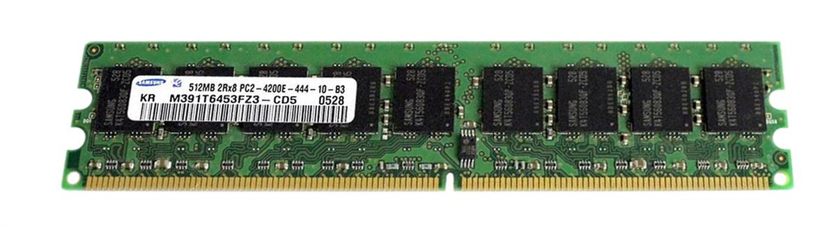 M391T6453FZ3-CD5 Samsung 512MB PC2-4200 DDR2-533MHz ECC Unbuffered CL4 240-Pin DIMM Dual Rank Memory Module