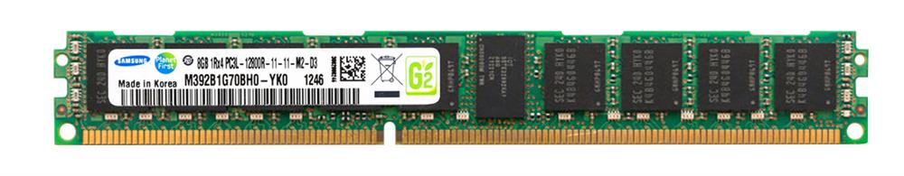 M392B1G70BH0-YK0 Samsung 8GB PC3-12800 DDR3-1600MHz ECC Registered CL11 240-Pin DIMM 1.35V Low Voltage Very Low Profile (VLP) Single Rank Memory Module