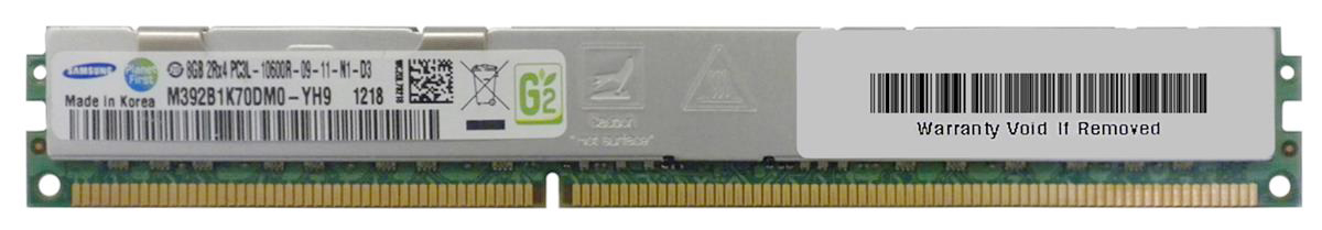 M392B1K70DM0-YH9 Samsung 8GB PC3-10600 DDR3-1333MHz ECC Registered CL9 240-Pin DIMM 1.35V Low Voltage Very Low Profile (VLP) Dual Rank Memory Module