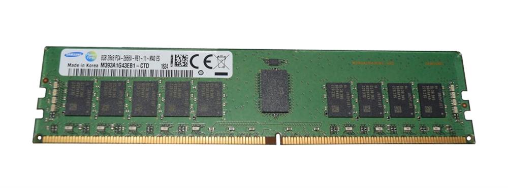 M393A1G43EB1-CTD Samsung 8GB PC4-21300 DDR4-2666MHz Registered ECC CL19 288-Pin DIMM 1.2V Dual Rank Memory Module