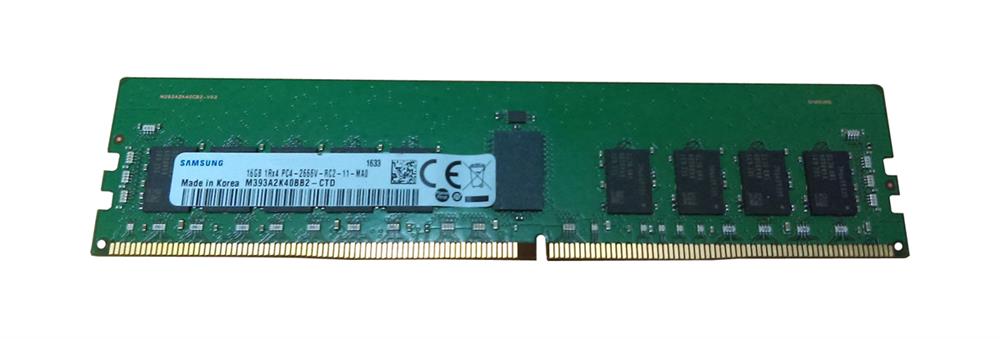 M393A2K40BB2-CTD Samsung 16GB PC4-21300 DDR4-2666MHz Registered ECC CL19 288-Pin DIMM 1.2V Single Rank Memory Module