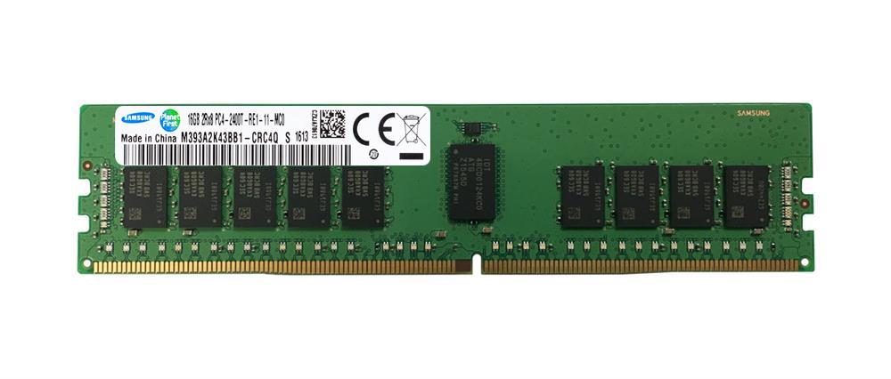 M393A2K43BB1-CRC4Q Samsung 16GB PC4-19200 DDR4-2400MHz Registered ECC CL17 288-Pin DIMM 1.2V Dual Rank Memory Module