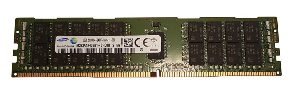 M393A4K40BB1-CRC0Q Samsung 32GB PC4-19200 DDR4-2400MHz Registered ECC CL17 288-Pin DIMM 1.2V Dual Rank Memory Module