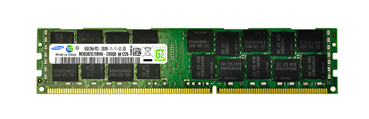 M393B2G70BH0-CK0 Samsung 16GB PC3-12800 DDR3-1600MHz ECC Registered CL11 240-Pin DIMM Dual Rank Memory Module