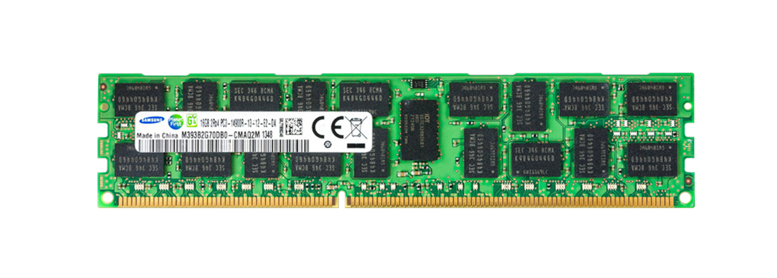 M393B2G70DB0-CMAQ2M Samsung 16GB PC3-14900 DDR3-1866MHz ECC Registered CL13 240-Pin DIMM Dual Rank Memory Module