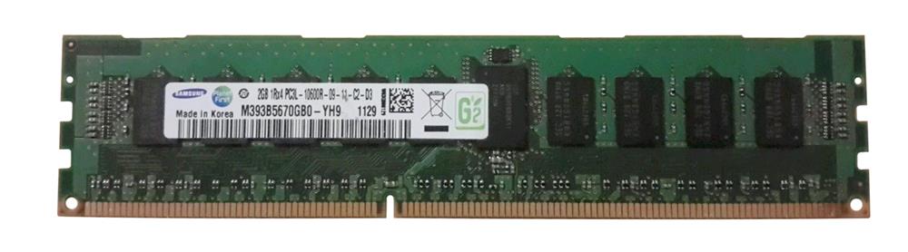 M393B5670GB0-YH9 Samsung 2GB PC3-10600 DDR3-1333MHz ECC Registered CL9 240-Pin DIMM 1.35V Low Voltage Single Rank Memory Module
