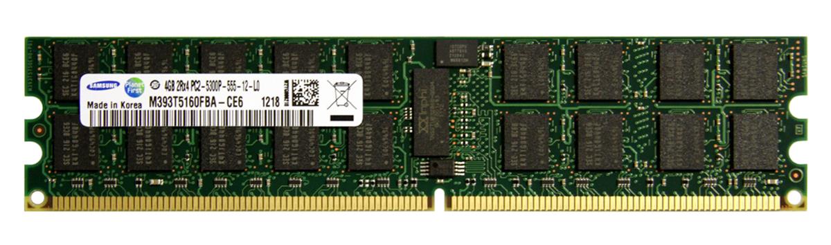 M393T5160FBA-CE6 Samsung 4GB PC2-5300 DDR2-667MHz ECC Registered CL5 240-Pin DIMM Dual Rank Memory Module