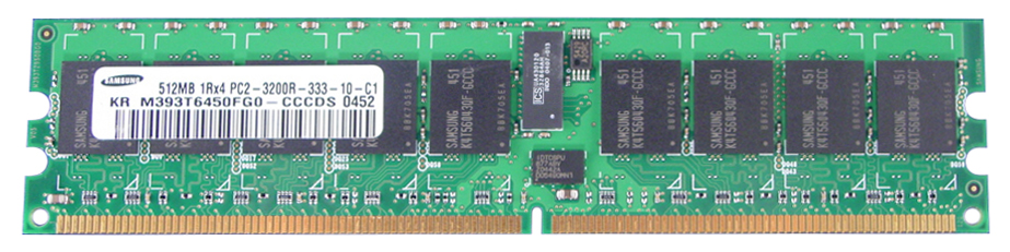 M4L-PC2400RD2S4512M M4L Certified 512MB 400MHz DDR2 PC2-3200 Reg ECC CL3 240-Pin Single Rank x4 DIMM