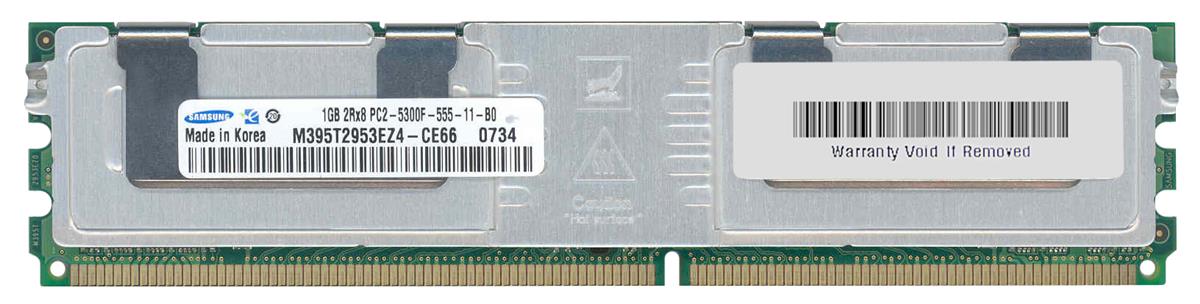 M395T2953EZ4-CE66 Samsung 1GB PC2-5300 DDR2-667MHz ECC Fully Buffered CL5 240-Pin DIMM Dual Rank Memory Module