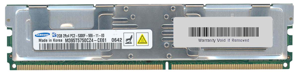 M395T5750CZ4-CE61 Samsung 2GB PC2-5300 DDR2-667MHz ECC Fully Buffered CL5 240-Pin DIMM Dual Rank Memory Module