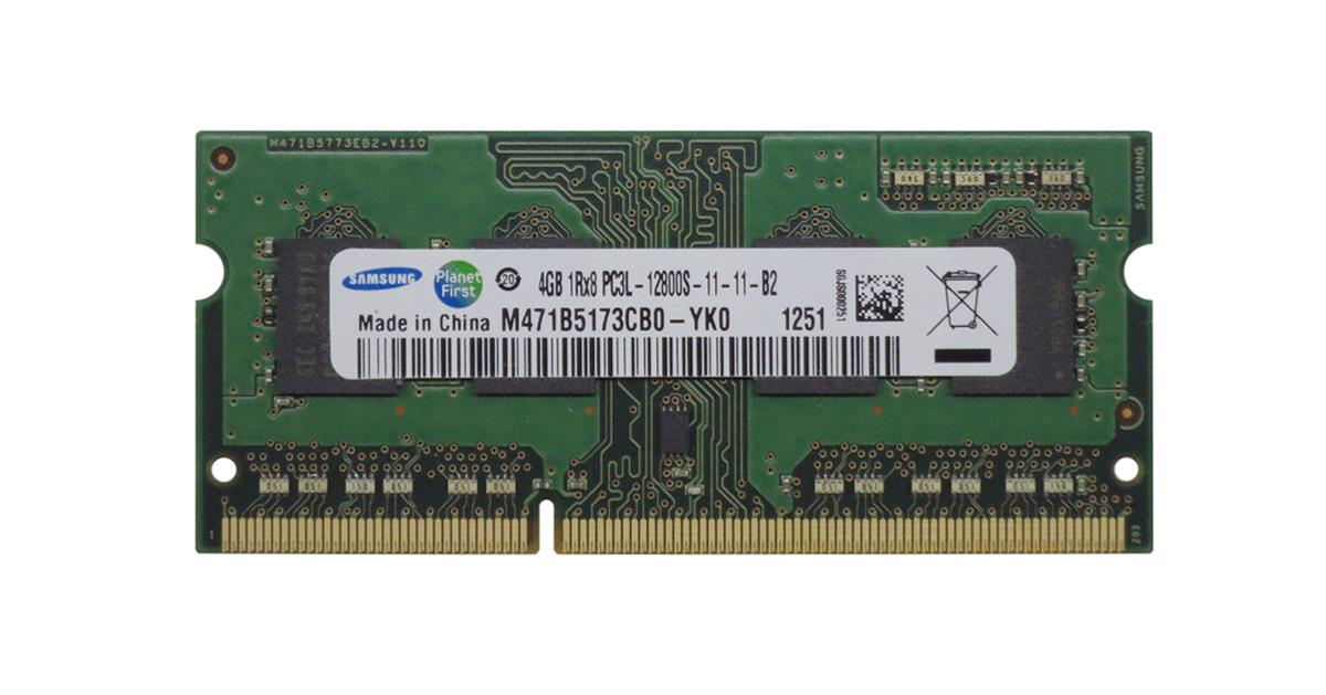 Samsung 4GB 2RX8 DDR3L 1600MHz PC3L-12800S 204PIN SODIMM Laptop RAM 1.35V Memory 
