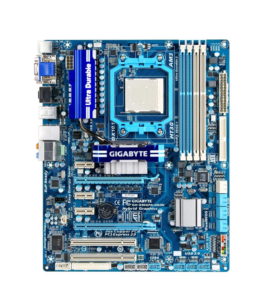 M4L-80068564 Gigabyte Tech GA-890GPA-UD3H Motherboard