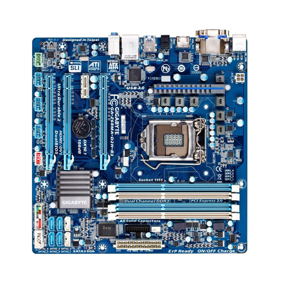 M4L-80079482 Gigabyte Tech GA-Z68MA-D2H-B3 Motherboard