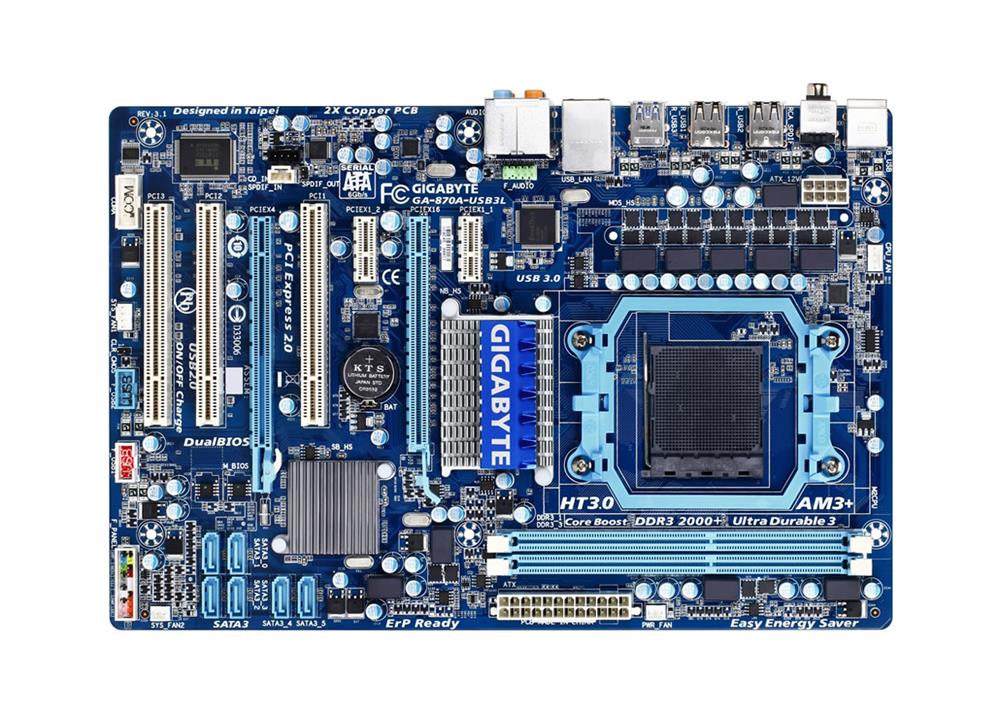 M4L-80080929 Gigabyte Tech GA-870A-USB3L Motherboard