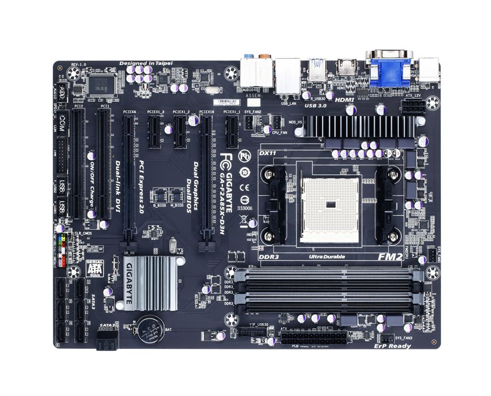M4L-80091707 Gigabyte Tech GA-F2A85X-D3H Motherboard