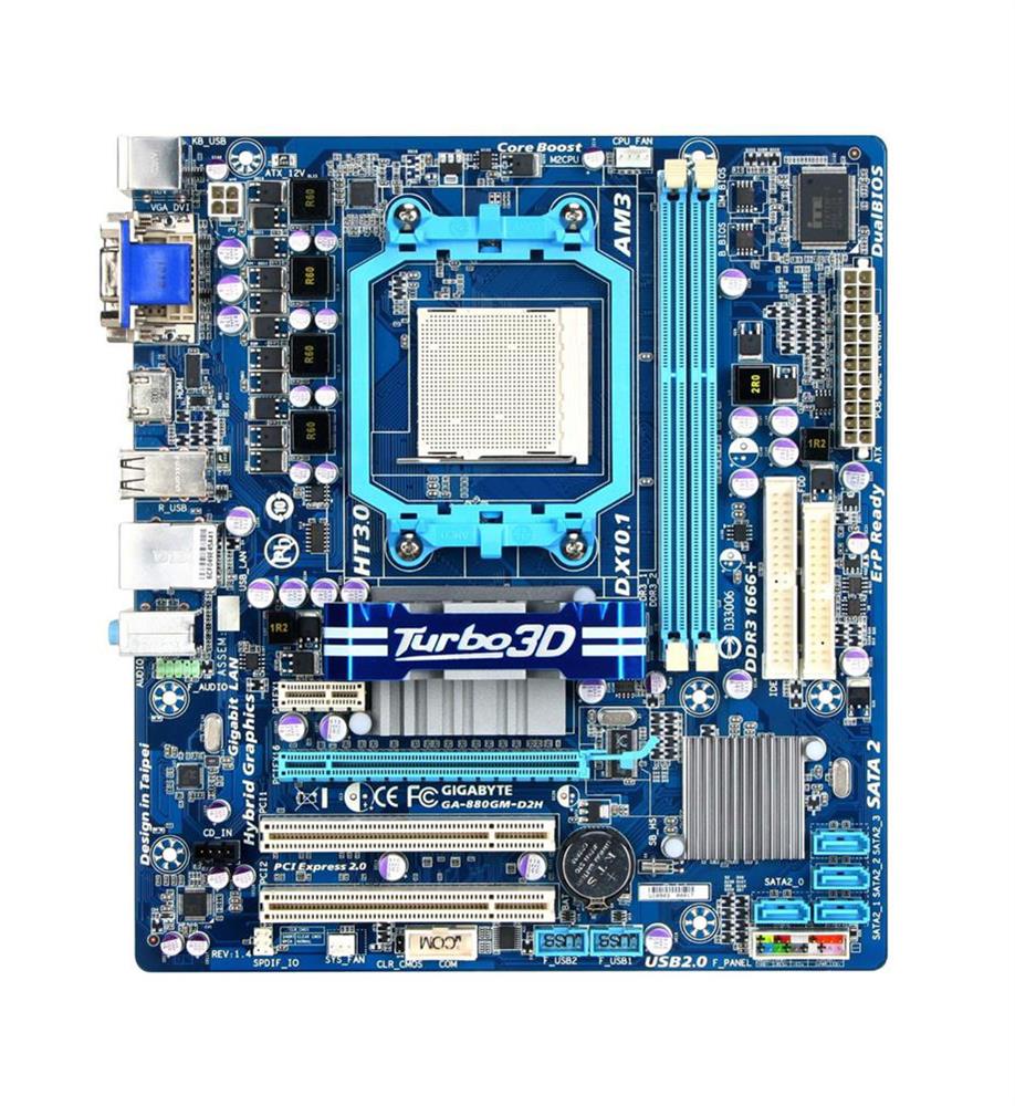 M4L-80098481 Gigabyte Tech GA-880GM-D2H Motherboard