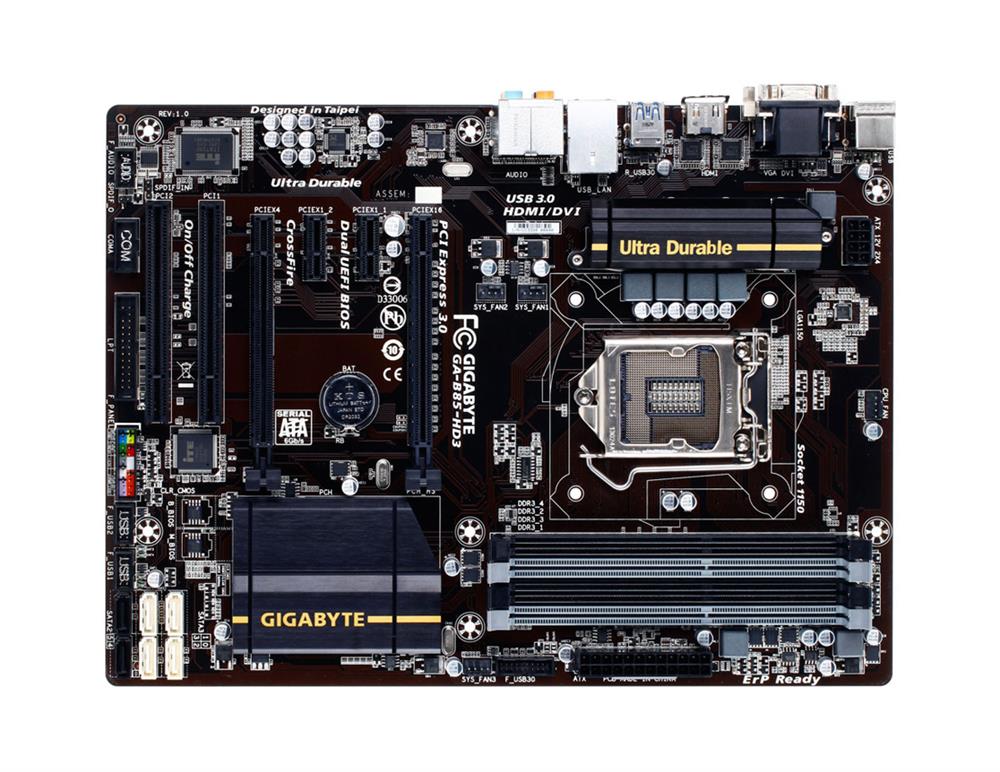 M4L-80098721 Gigabyte Tech GA-B85-HD3 Motherboard