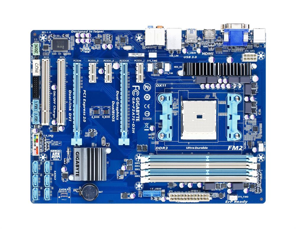 M4L-80098771 Gigabyte Tech GA-F2A75-D3H Motherboard