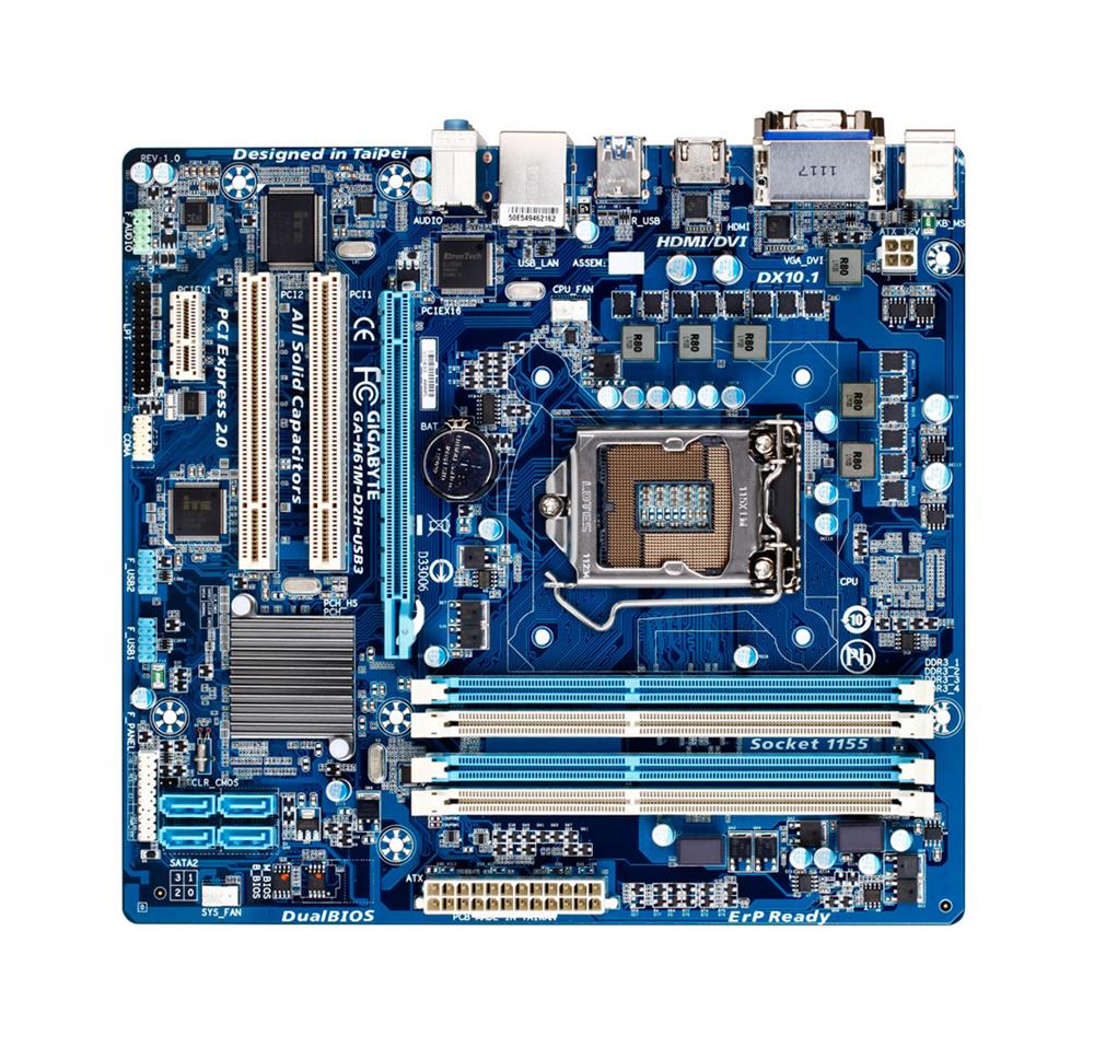 M4L-80098816 Gigabyte Tech GA-H61M-D2H-USB3 Motherboard