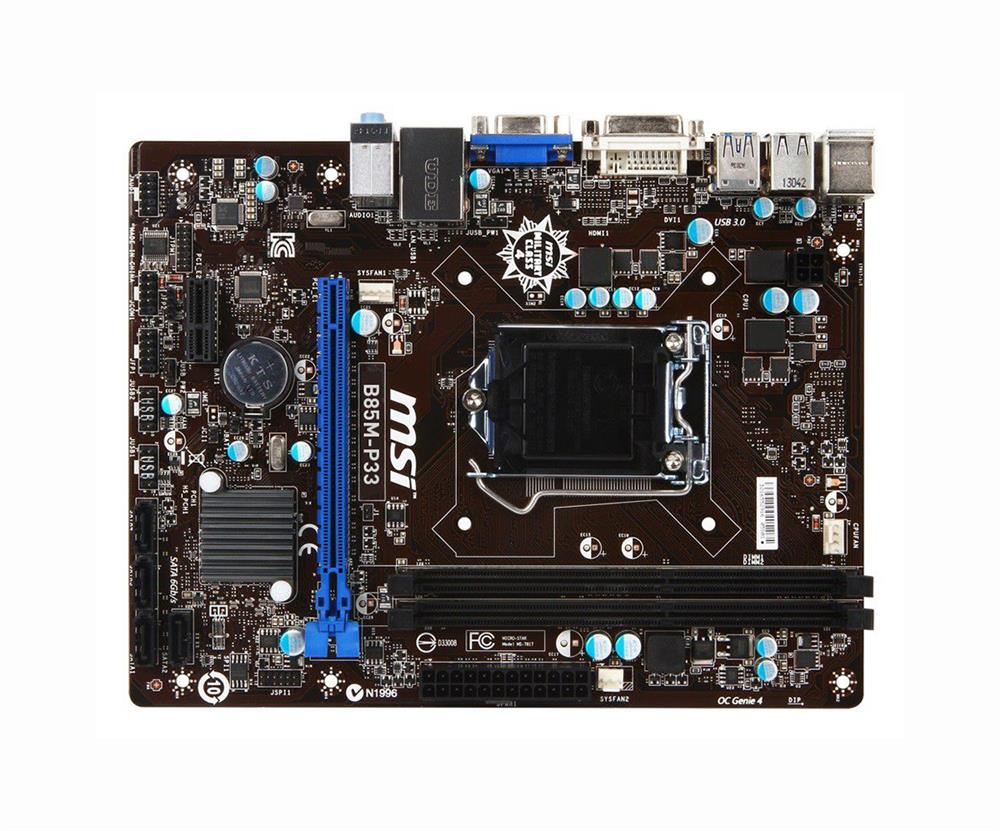 M4L-80106258 MSI B85M-P33 Motherboard