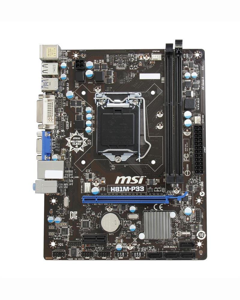 M4L-80106287 MSI H81M-P33 Motherboard