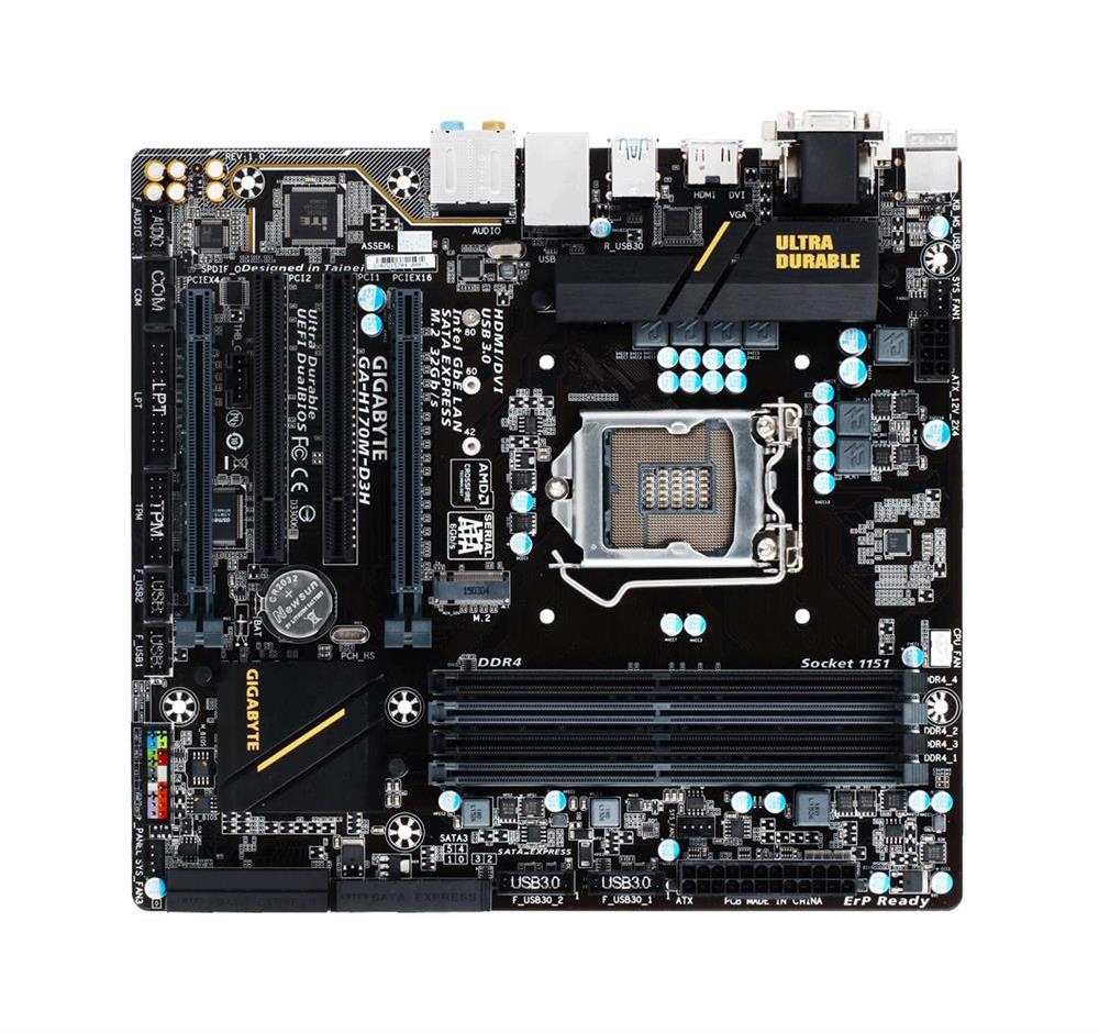 M4L-80108571 Gigabyte Tech GA-H170M-D3H DDR4 Motherboard