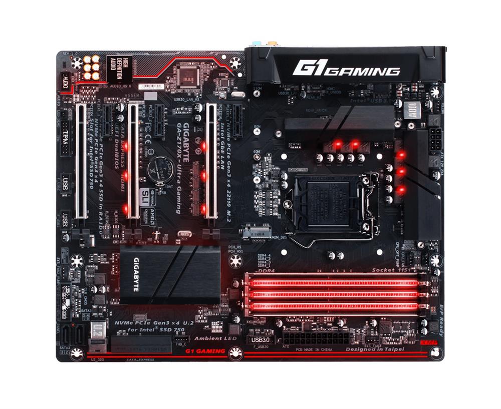 M4L-80118520 Gigabyte Tech GA-Z170X-Ultra Gaming Motherboard