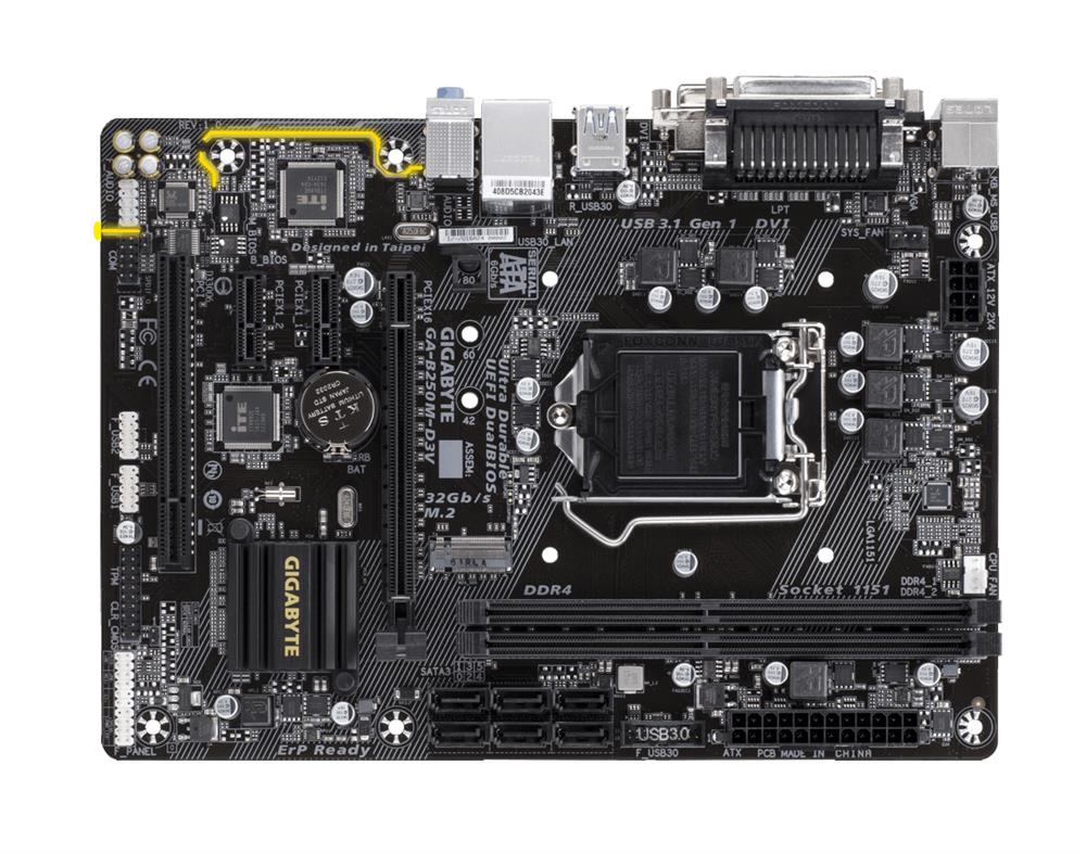 M4L-80119146 Gigabyte Tech GA-B250M-D3V Motherboard