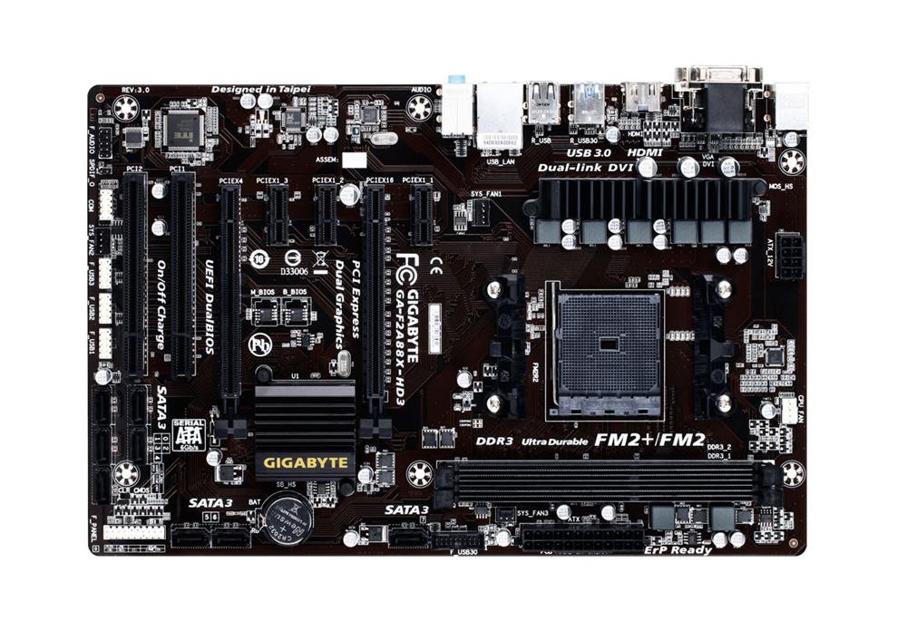 M4L-80119166 Gigabyte Tech GA-F2A88X-HD3 Motherboard