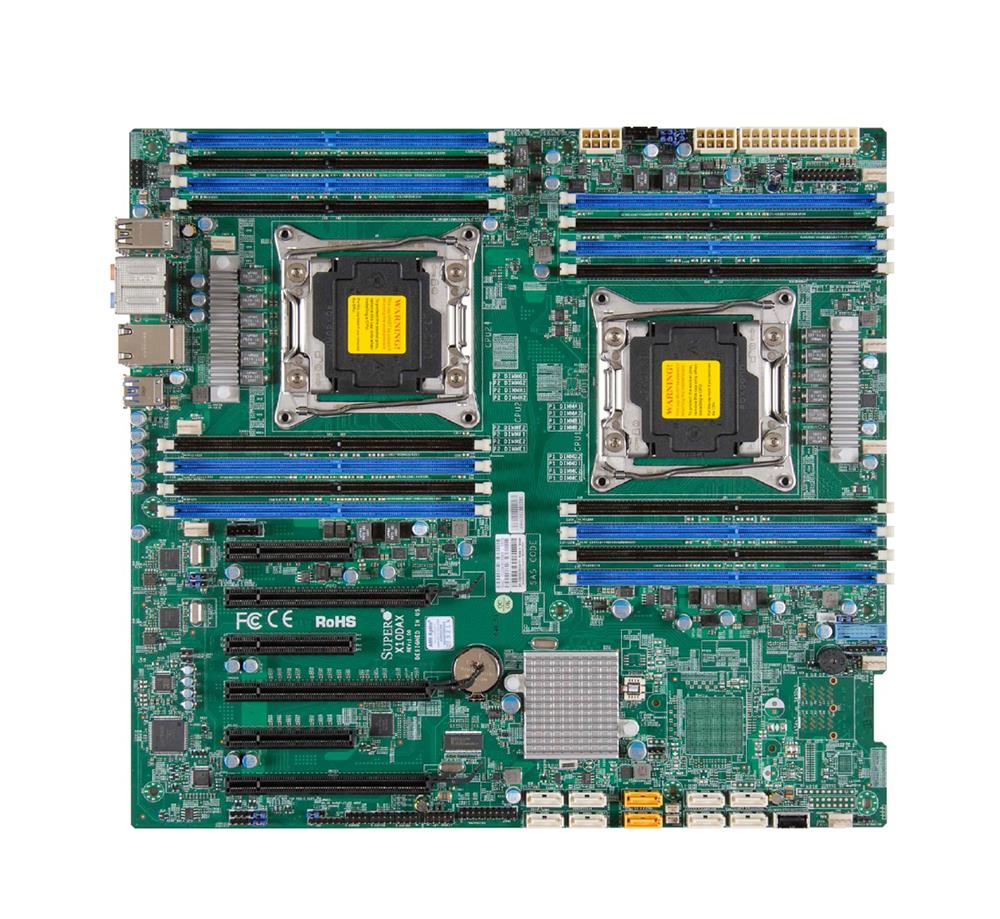 MB-X10DAXB SuperMicro X10DAX Dual Socket R3 LGA 2011 Xeon E5-2600 v4 / v3 Intel C612 Chipset DDR4 16 x DIMM 10 x SATA 6Gbps E-ATX Server Motherboard (Refurbished)