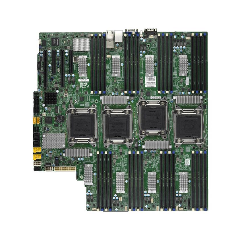 MB-X10QBL SuperMicro X10QBL Quad Socket LGA 2011 Intel C602J Chipset Intel Xeon E7-8800 v4/v3 E7-4800 v4/v3 Processors Support DDR4 32x DIMM 2x SATA3 6.0Gb/s Proprietary Server Motherboard (Refurbished)