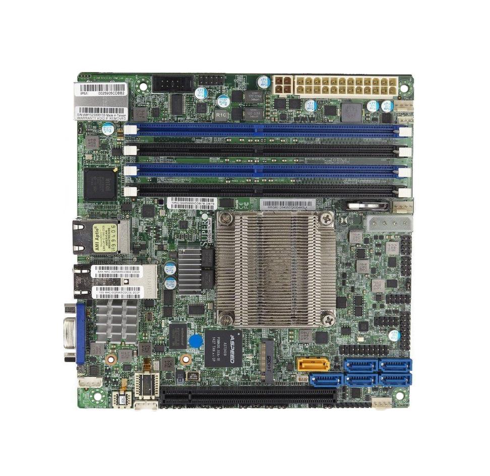 MB-X10SDCT SuperMicro X10SDV-4C-TLN2F Single Socket FCBGA 1667 Xeon D-1521 Processor Supported Mini-ATX Server Motherboard (Refurbished)
