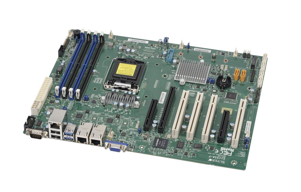 MB-X11SAF SuperMicro X11SSA-F Socket LGA 1151 Intel C236 Chipset Xeon E3-1200 v5/v6 7th/6th Generation Core i3 / Pentium / Celeron Processors Support DDR4 4x DIMM 6x SATA3 6.0Gb/s ATX Server Motherboard (Refurbished) (Refurbished)