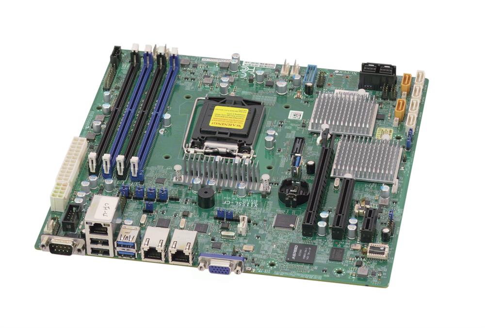 MB-X11SCF SuperMicro X11SSL-CF Socket H4 LGA 1151 Intel C232 Chipset Xeon E3-1200 v5 / v6 Processors Support DDR4 4x DIMM 6x SATA 6.0Gb/s 8x SAS 12.0Gb/s Micro-ATX Server Motherboard (Refurbished)